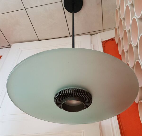 Suspension plafonnier Aureola design Cili et Nils Italy 1982