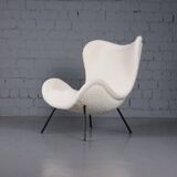 Madame lounge chair in bouclé by Fritz Neth for Correcta
