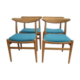 4 chairs W2 by Hans Wegner