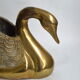 Cache-pot cygne XXL en laiton