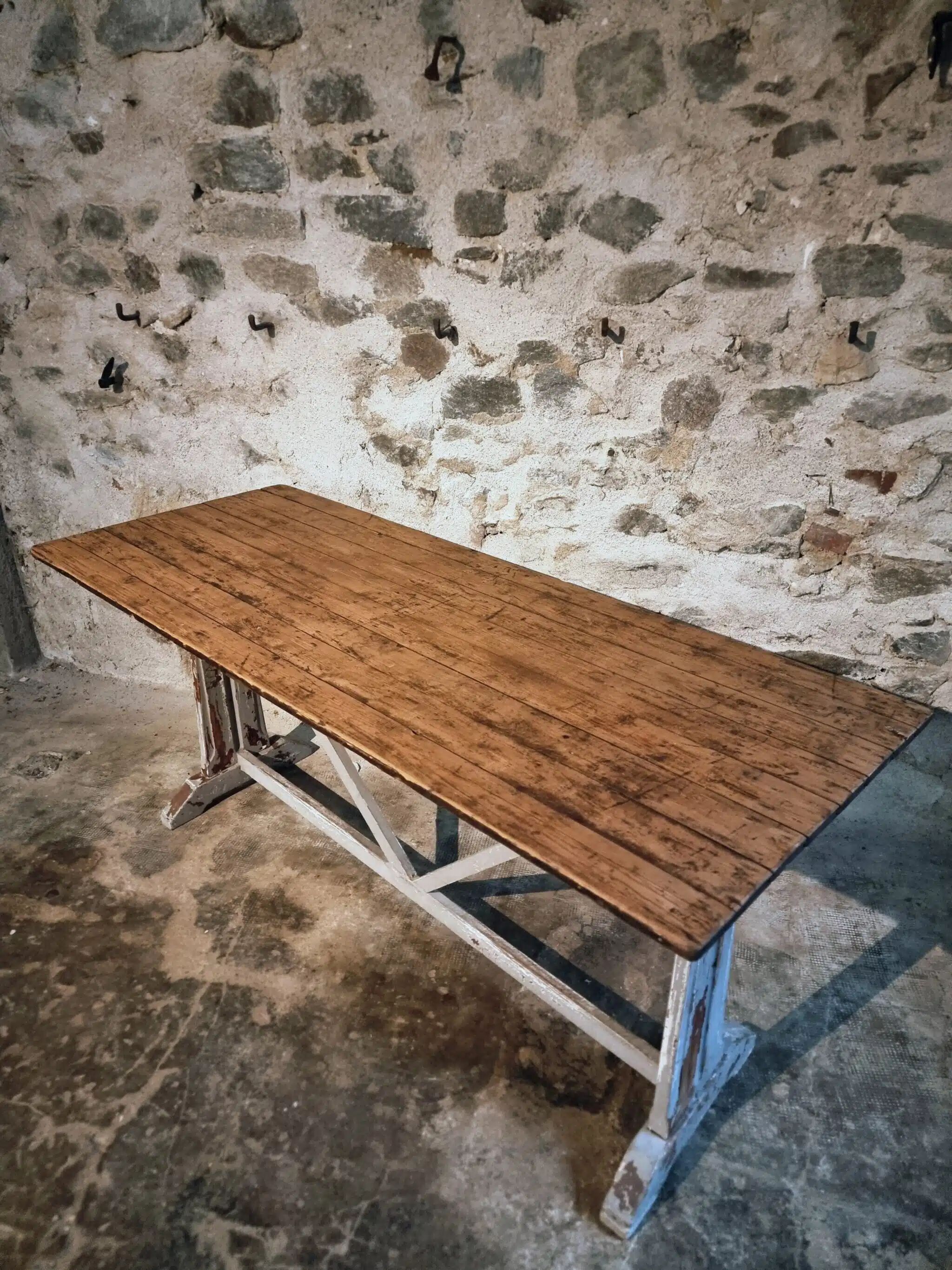 Table bistrot / de travail française ancienne, vers 1920