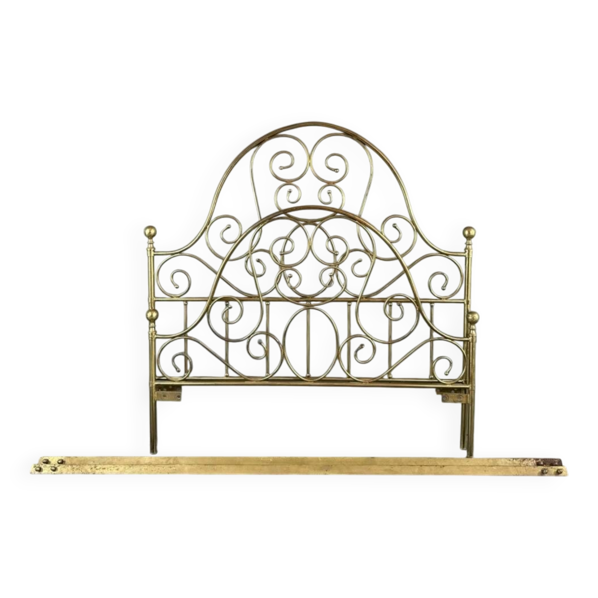 Brass bed, 20th century