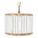 Orrefors ceiling light in brass and glass, Sweden 1960