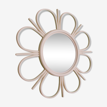 Plastic flower mirror