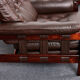 Rosewood and calf leather canapé from the 1960s, Rodeio by Jean Gillon, 1968.