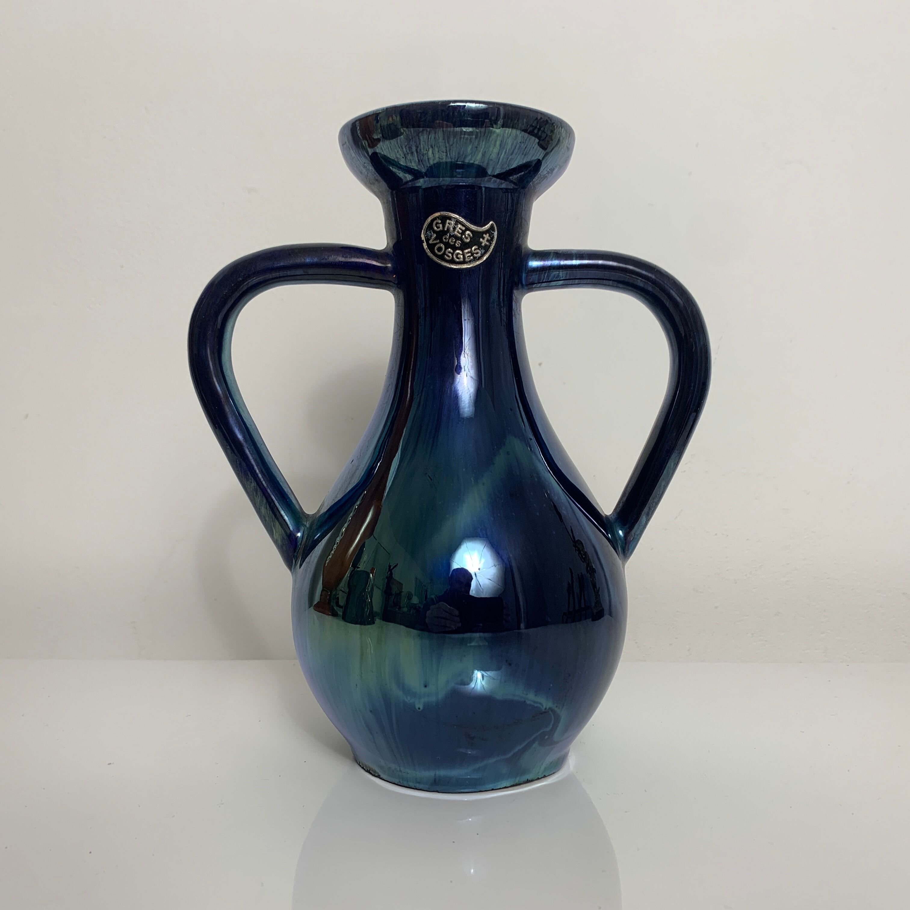 Vase with handles Gres de Rambervillers