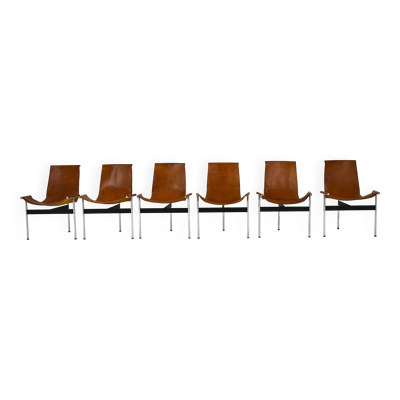 Modèle 3LC T Chaises par William Katavolos pour Laverne International, 1952