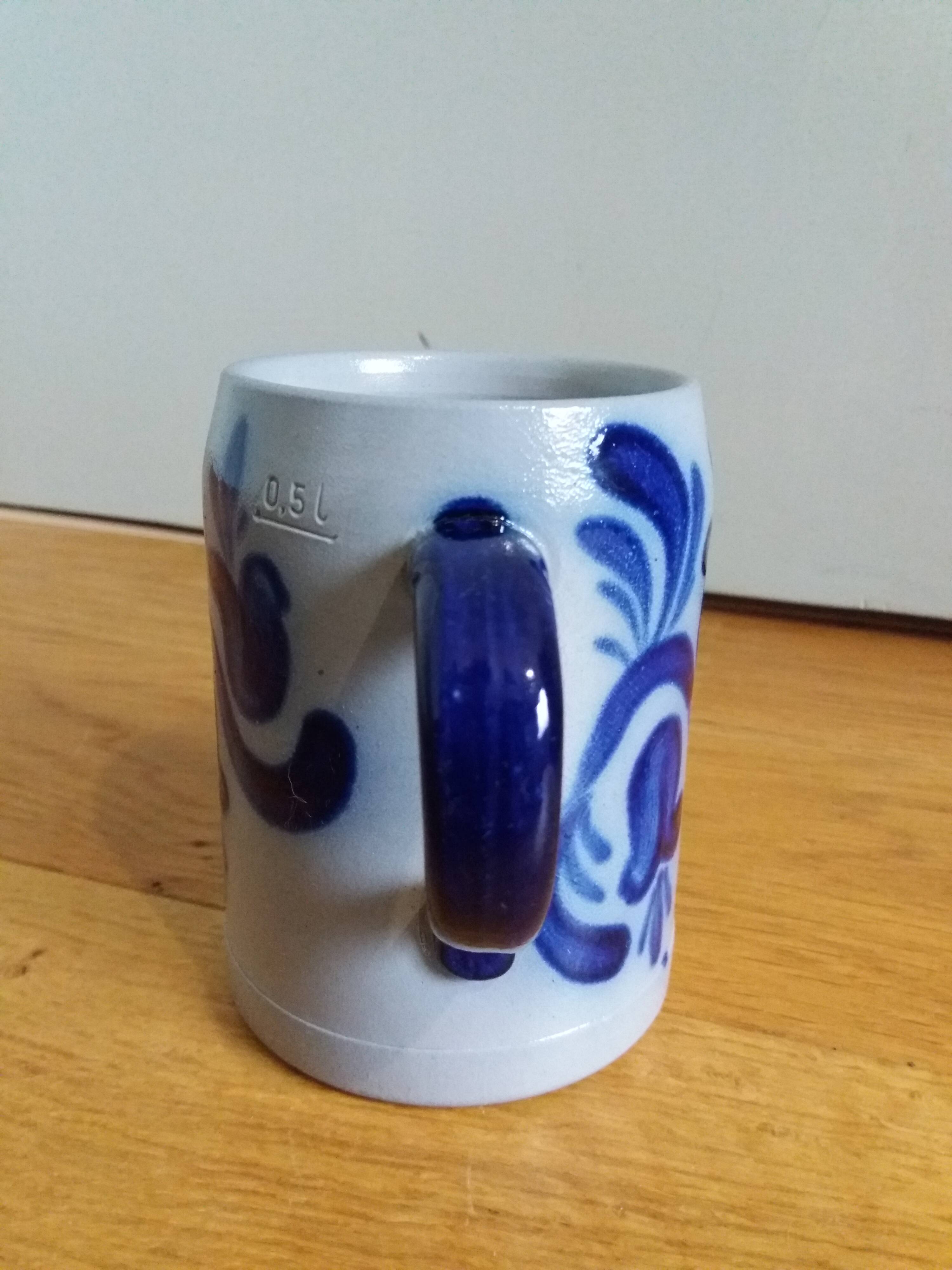 Mug cup stoneware with Alsace salt