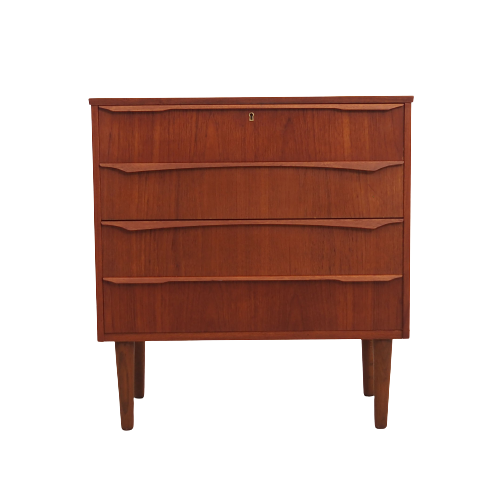 Teak chest of drawers, Danish design, 1970s, made in Denmark