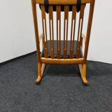 Rocking-chair en teck vintage par Jakob Kjaer