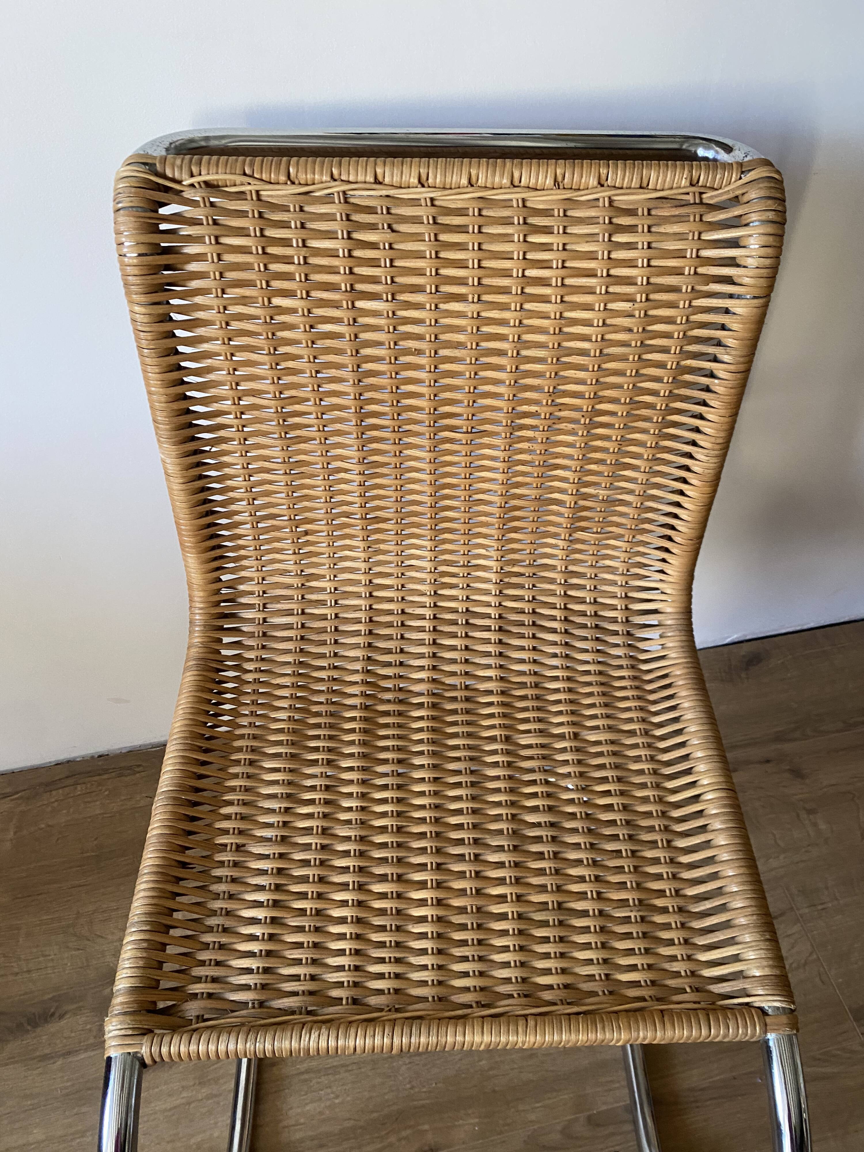 Chair MR10 mies van der Rohe rattan braided