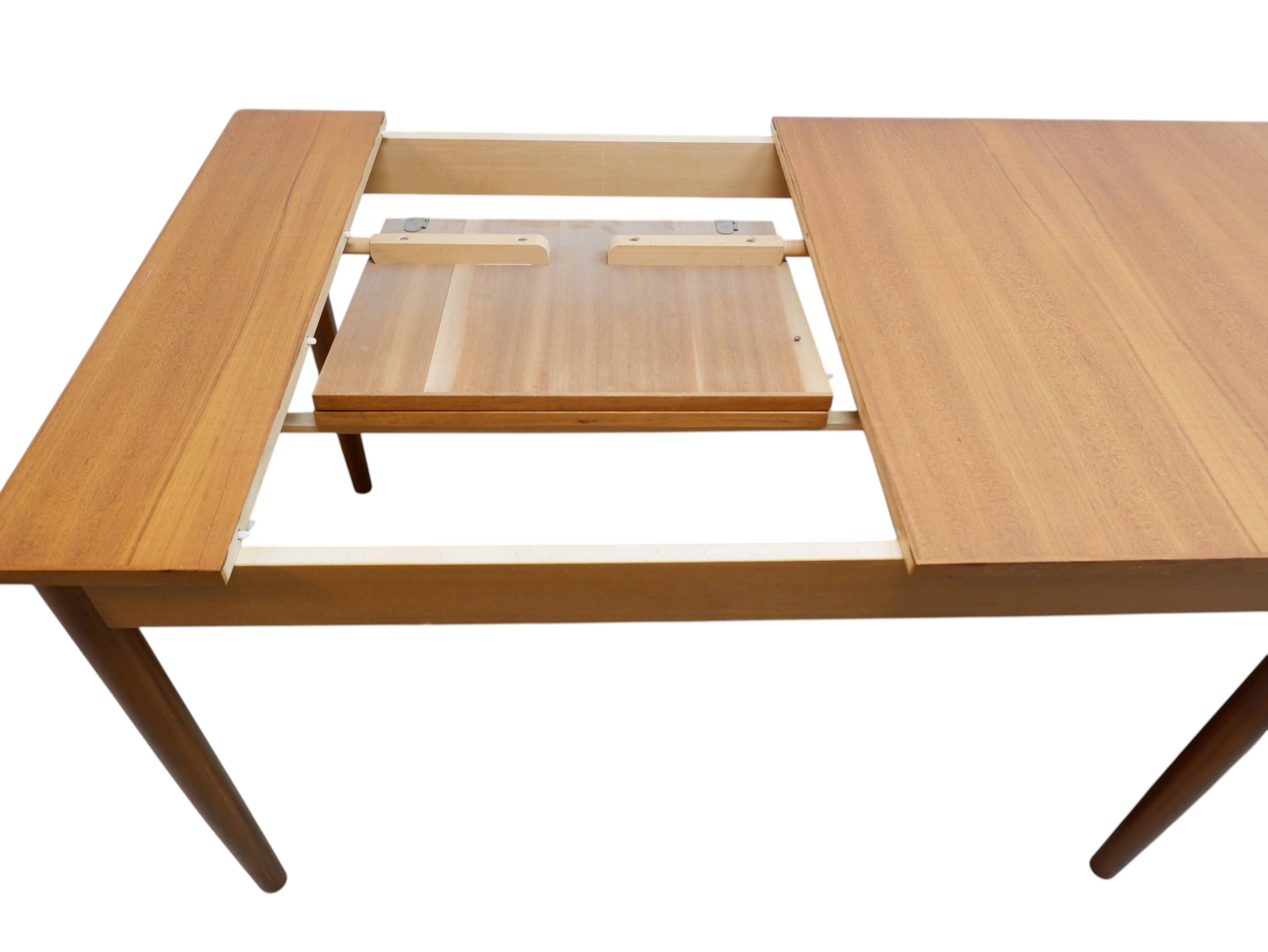 Teak extendable dining table, 1960s Denmark