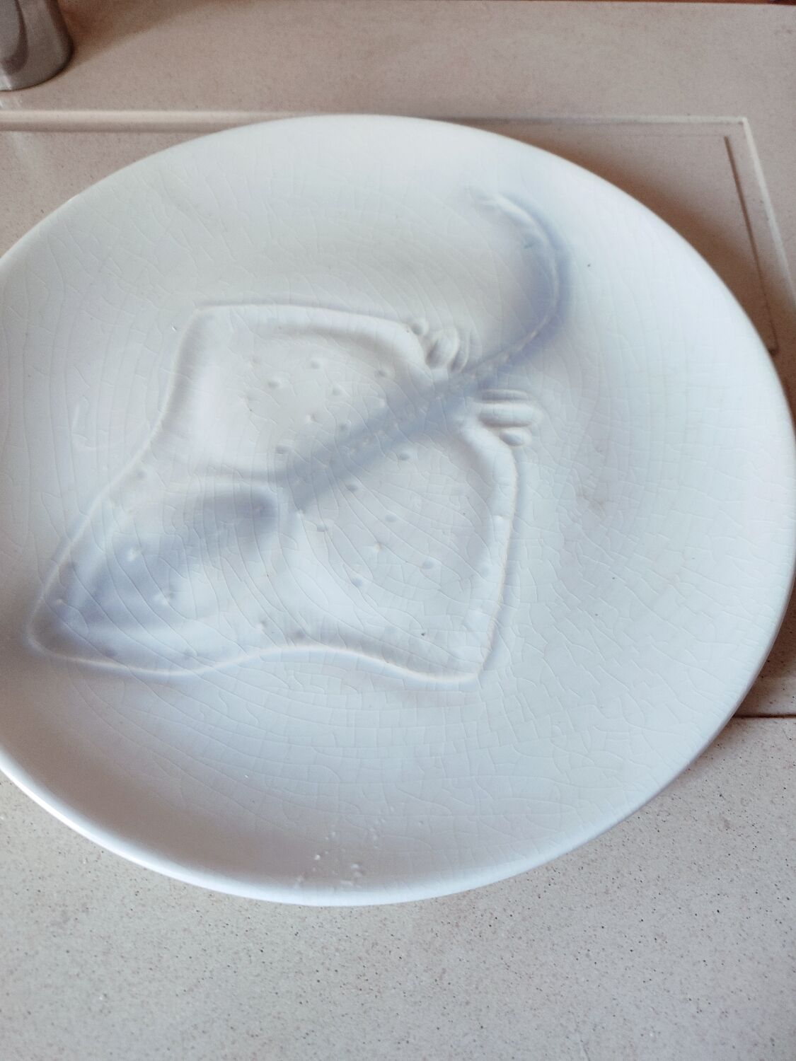 6 Saint Amand earthenware plates with fish