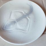 6 assiettes Saint Amand en faïence avec poisson