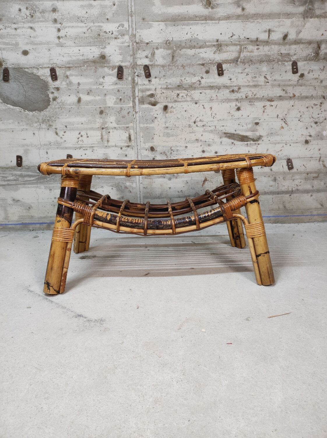Rattan coffee table