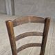 Pair of rustic country mountain straw chairs, old 1950s