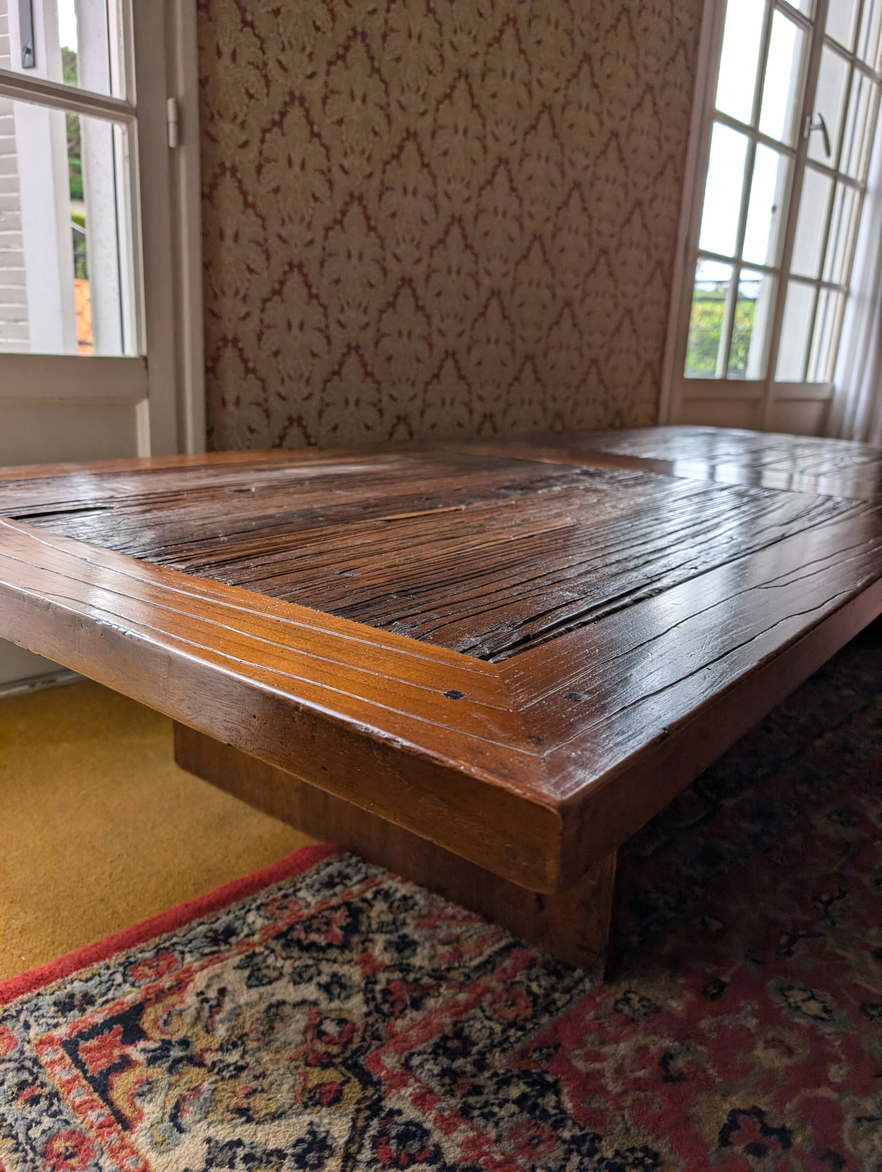 Large coffee table in solid wood