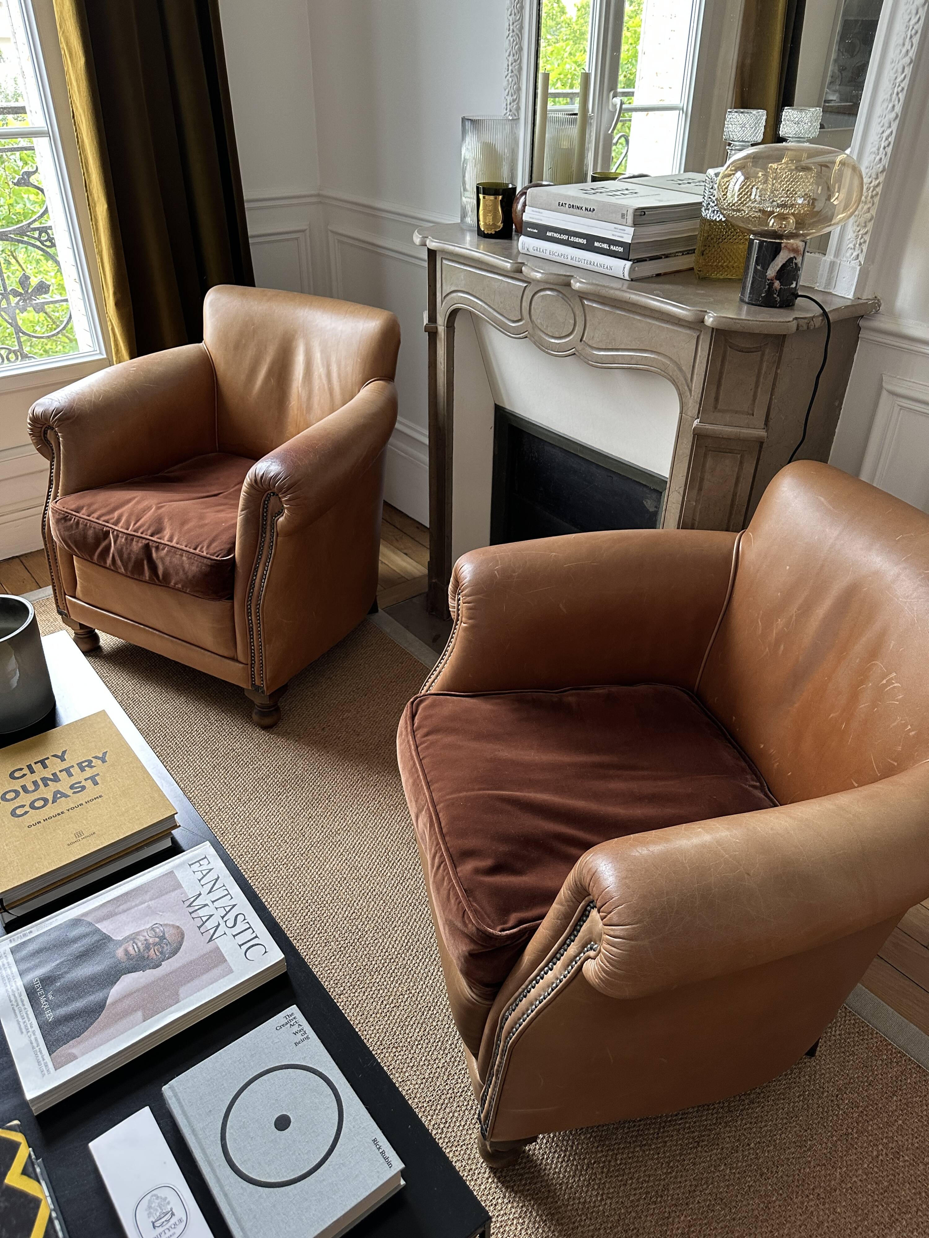Roche Bobois leather armchair