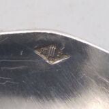 12 teaspoons, dessert, in silver. minerva and goldsmith hallmarks. 12.5 cm.