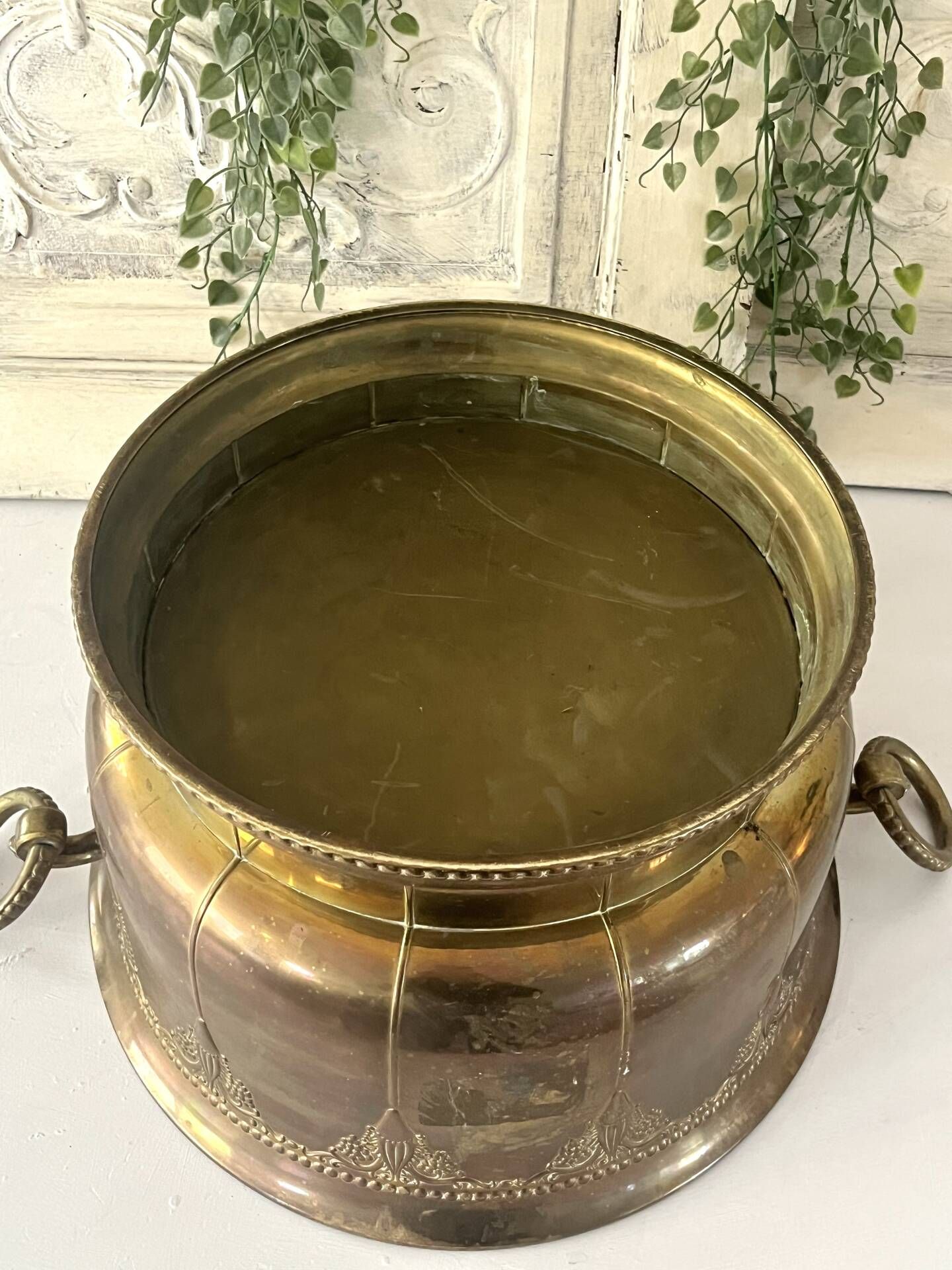 Ice Bucket, French Brass & Copper Champagne Vasque