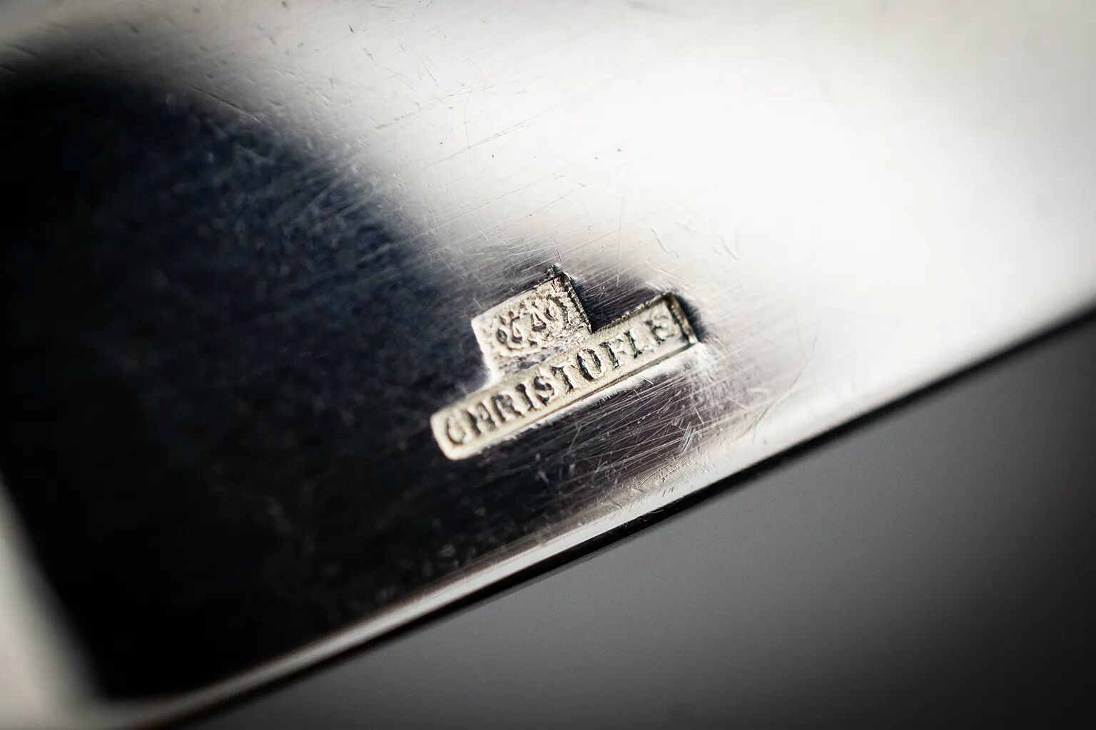 Christofle fish service for 12 — silver-plated metal, OC hallmarks, box