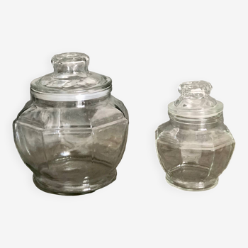 Set of 2 Bonbonnières (jar / pot)