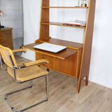 Multifunction teak bookcase 1960 Denmark