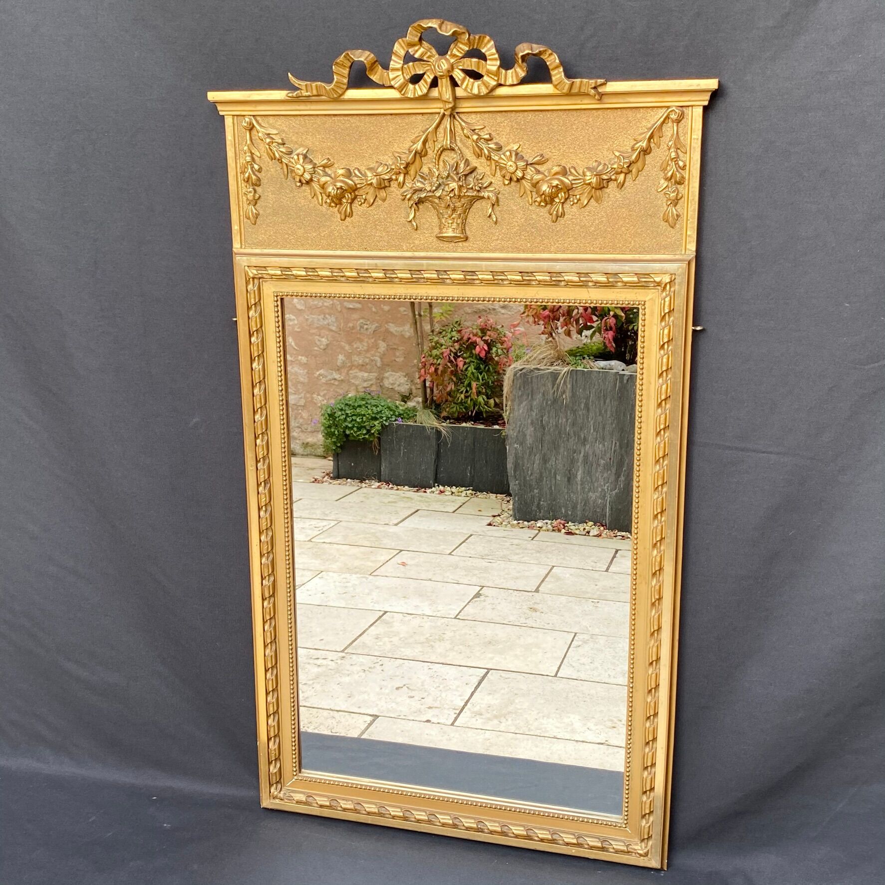 Louis XVI style Trumeau style mirror