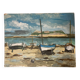 Marine Oil on panel Brittany Trestel beach