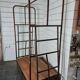 Iron and wood industrial trolley / clothes rack
