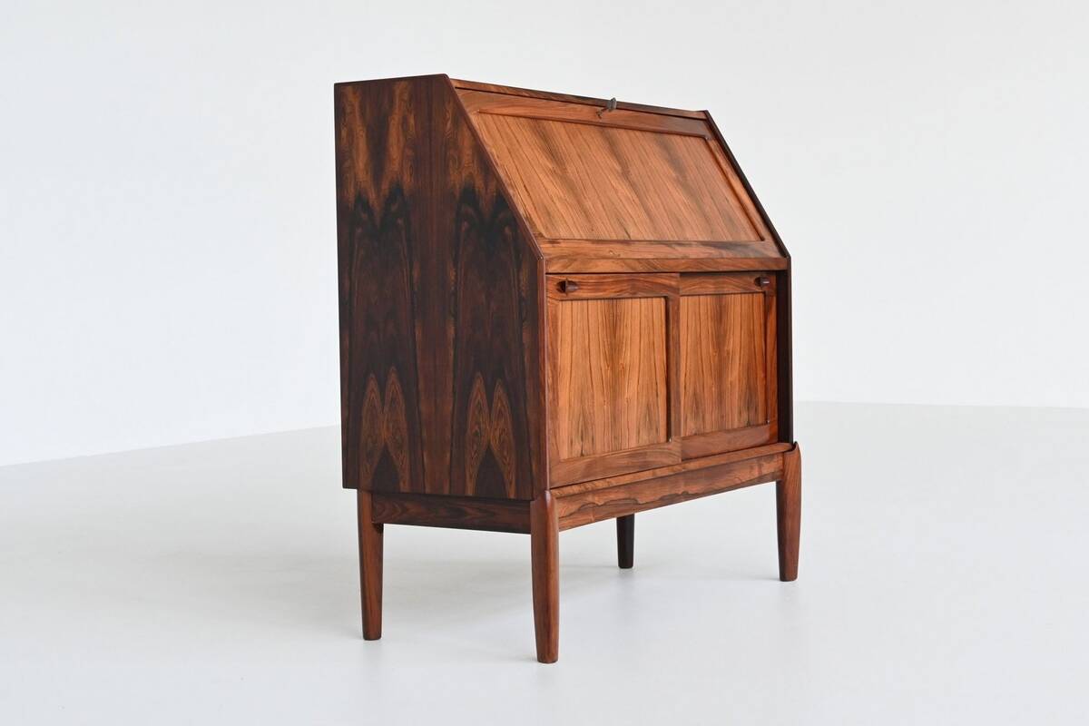 H.W. Klein secretary cabinet in rosewood Bramin Denmark 1960