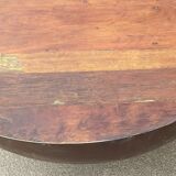 Round coffee table in wood