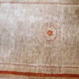 Vintage Chinese Art Deco handmade carpet 64cm x 97cm 1970s