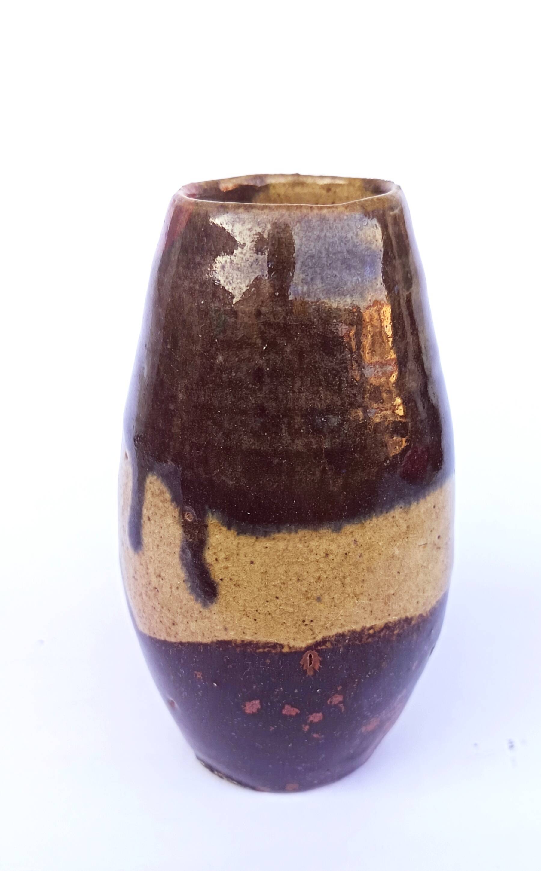 Stoneware vase by Eugène Lion, Saint-Amand-en-Puisaye