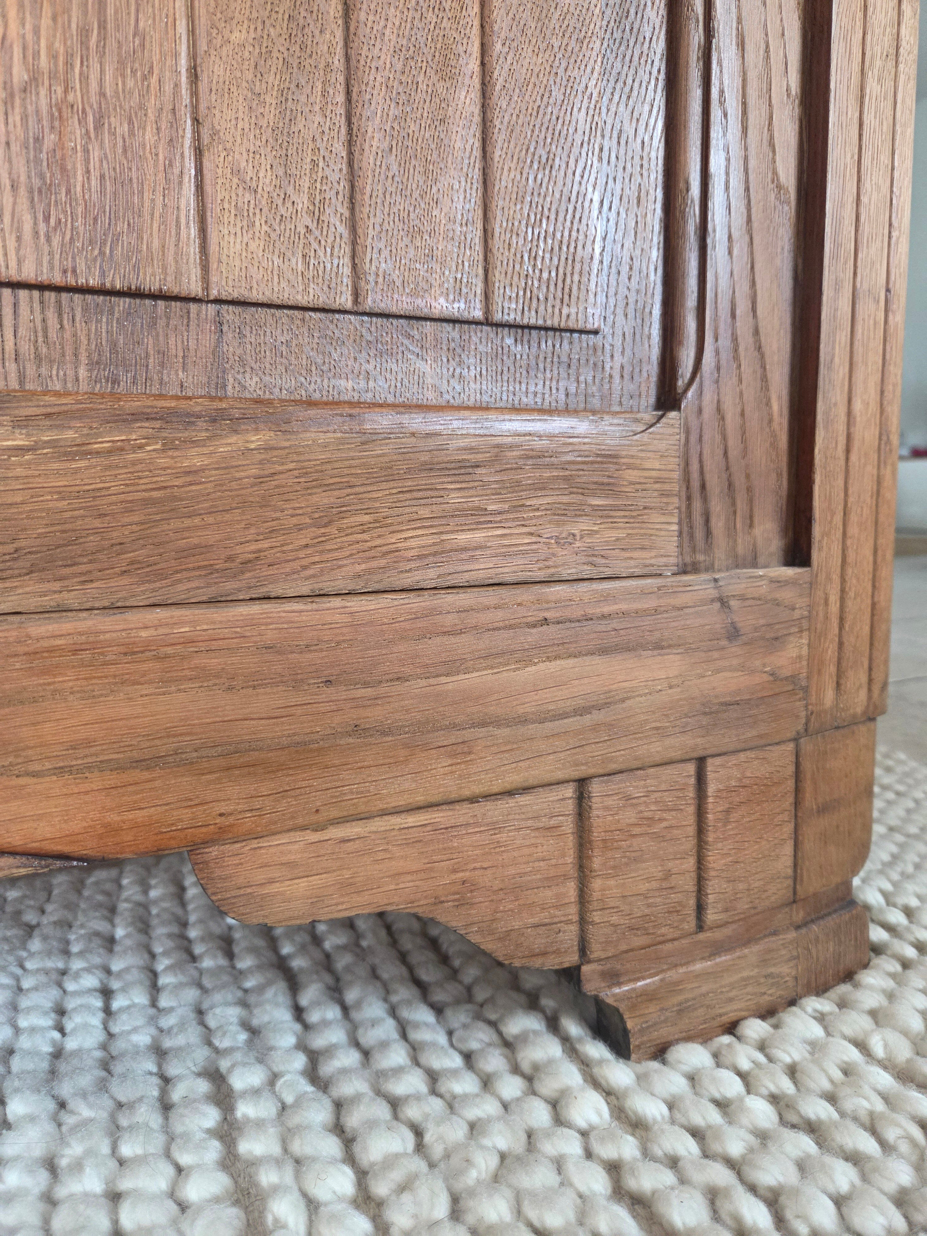 Antique Art Deco buffet in solid oak