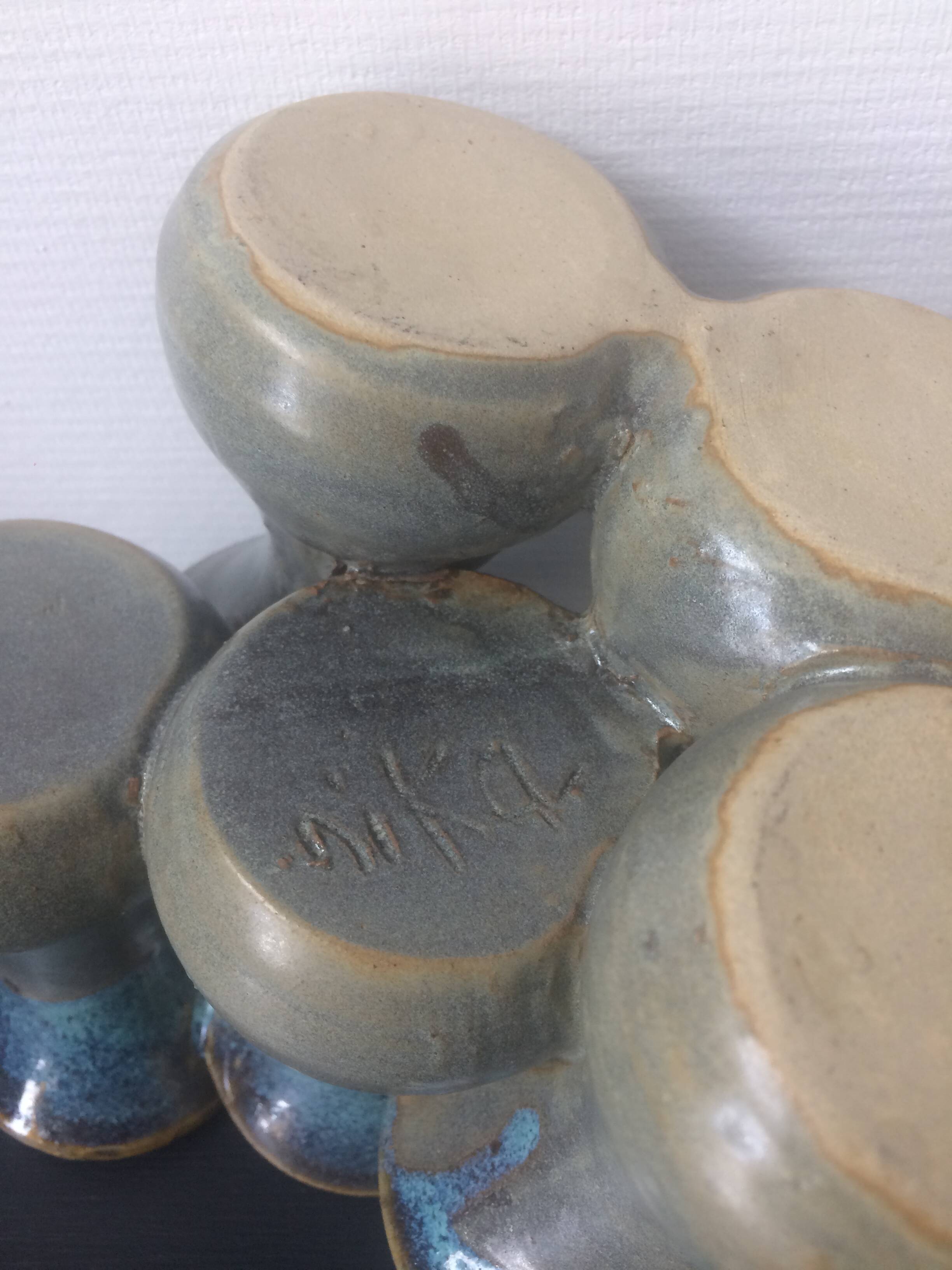 Ceramic vase signed Nika