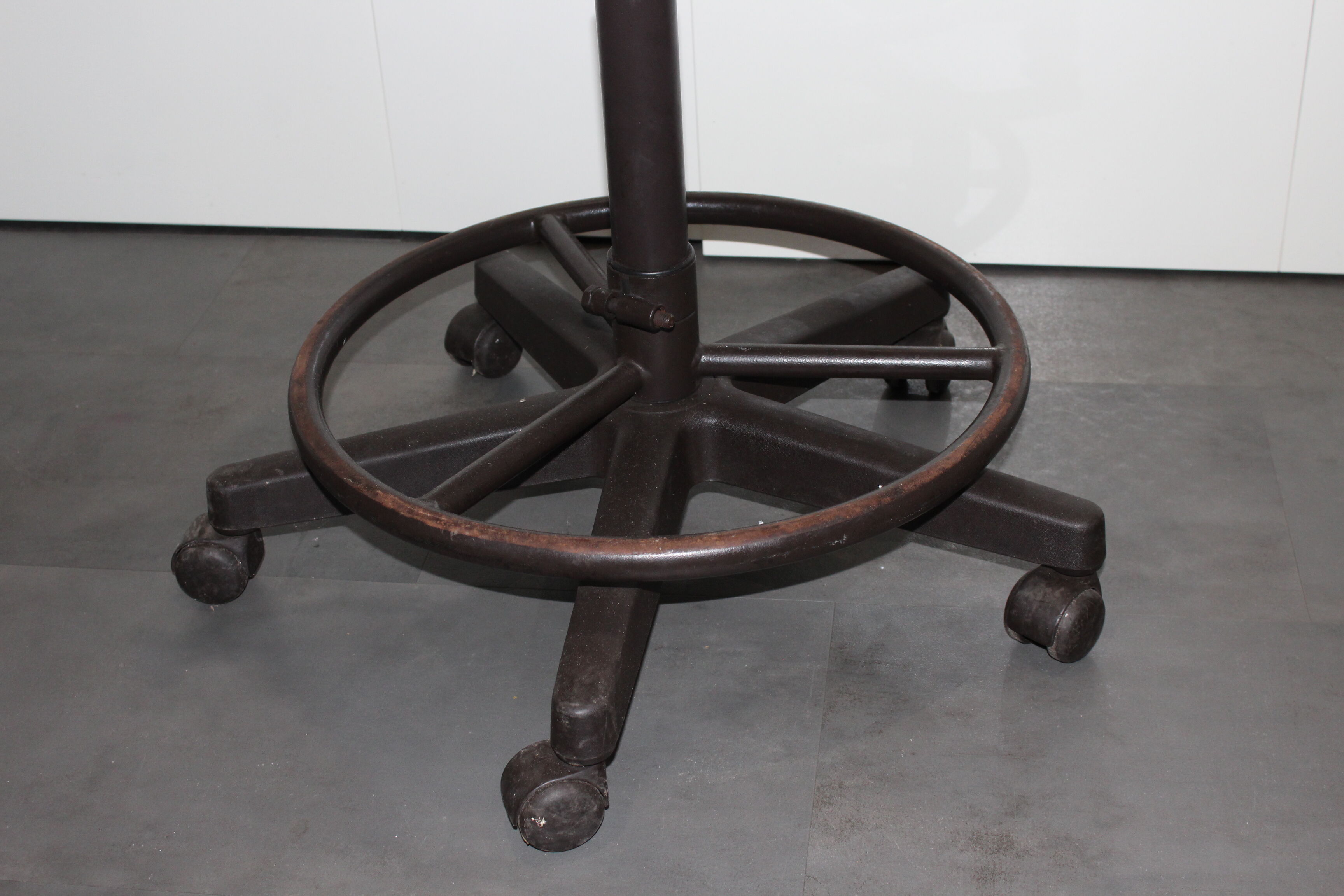Old office, workshop, industrial chair with wheels