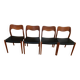 4 Danish jlmoller chairs from the 50s