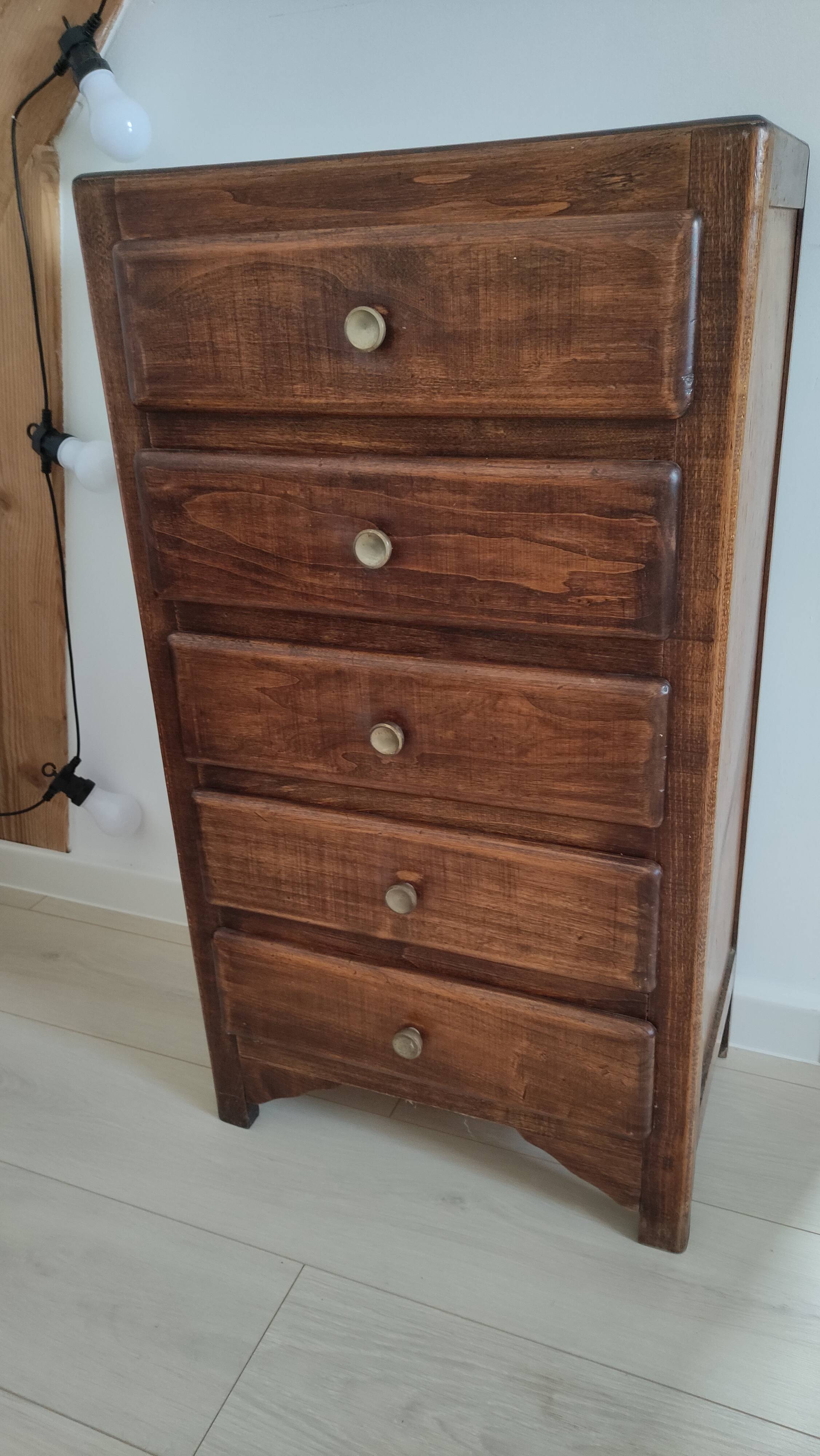 Vintage wooden chest of drawers