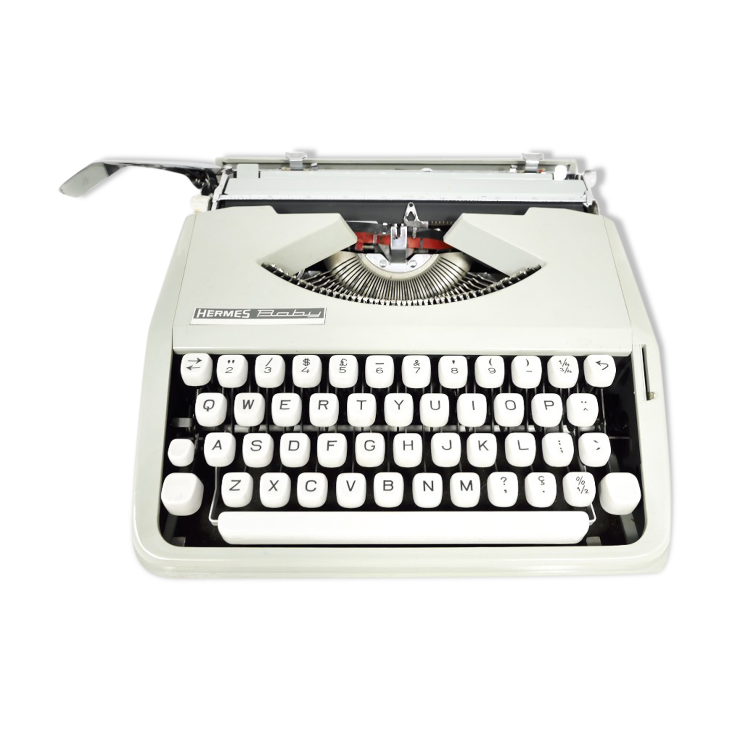 Blue green baby hermes typewriter