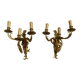 Vintage brass sconces, 1960s, set of 2