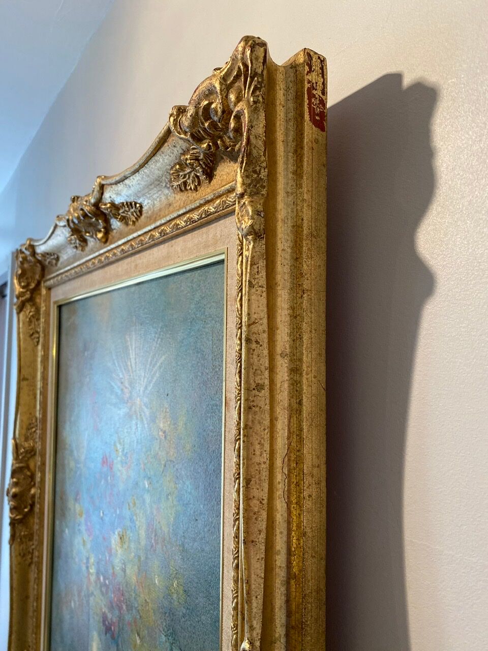 Old painting, still life with wild flowers signed Massard XX century