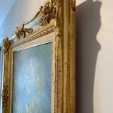 Old painting, still life with wild flowers signed Massard XX century
