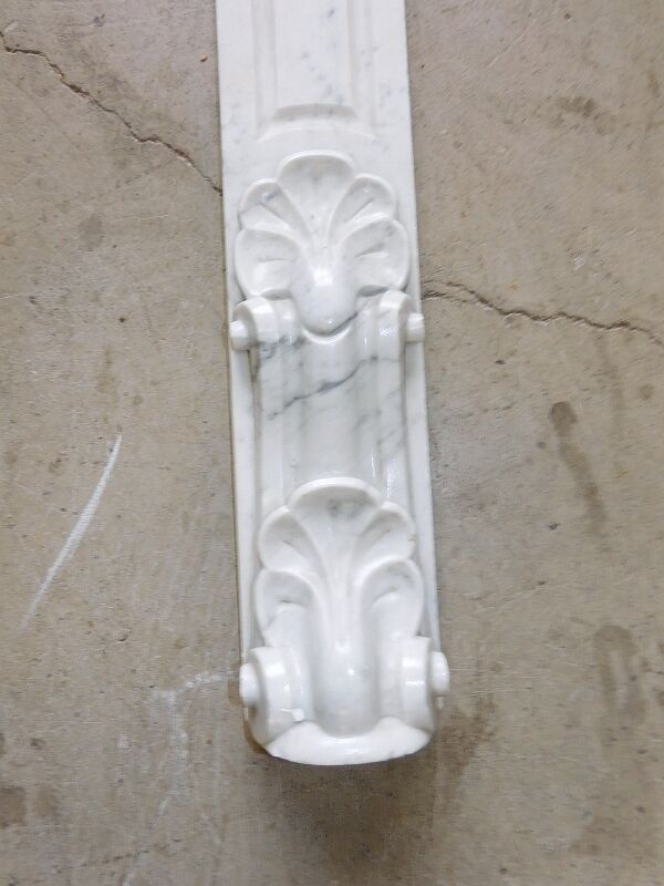 Carrara marble pathee façade element