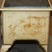 Chinoiserie Buffet with Marble Top in Chippendale Style