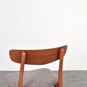 Mid-Century Danish Teak & Wool Dining Chairs from Farstrup, 1960s, Set of 4