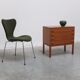 Commode suédoise en teck avec poignées en métal, années 1970
