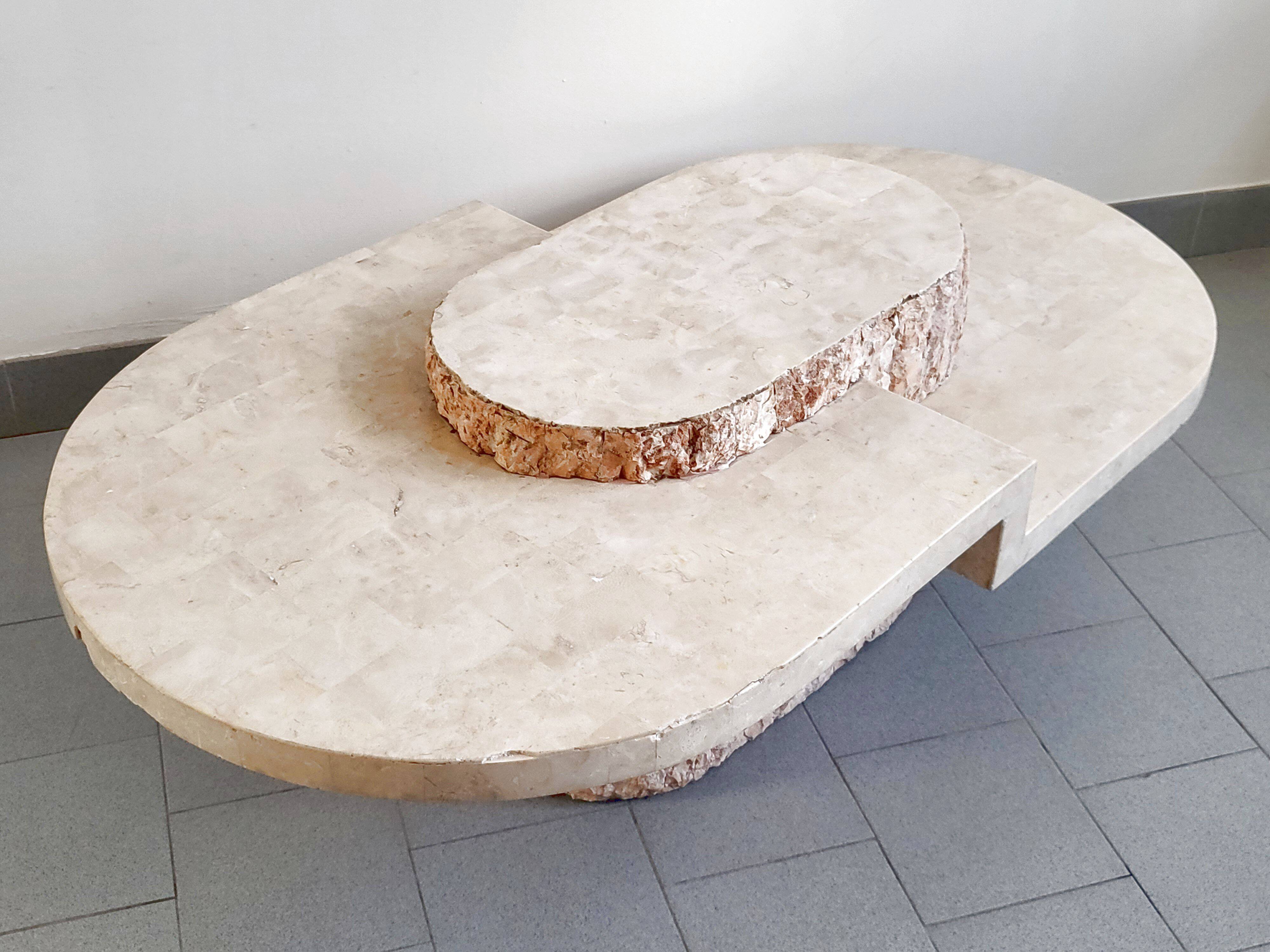 Vintage coffee table by Magnussen Ponte 1980