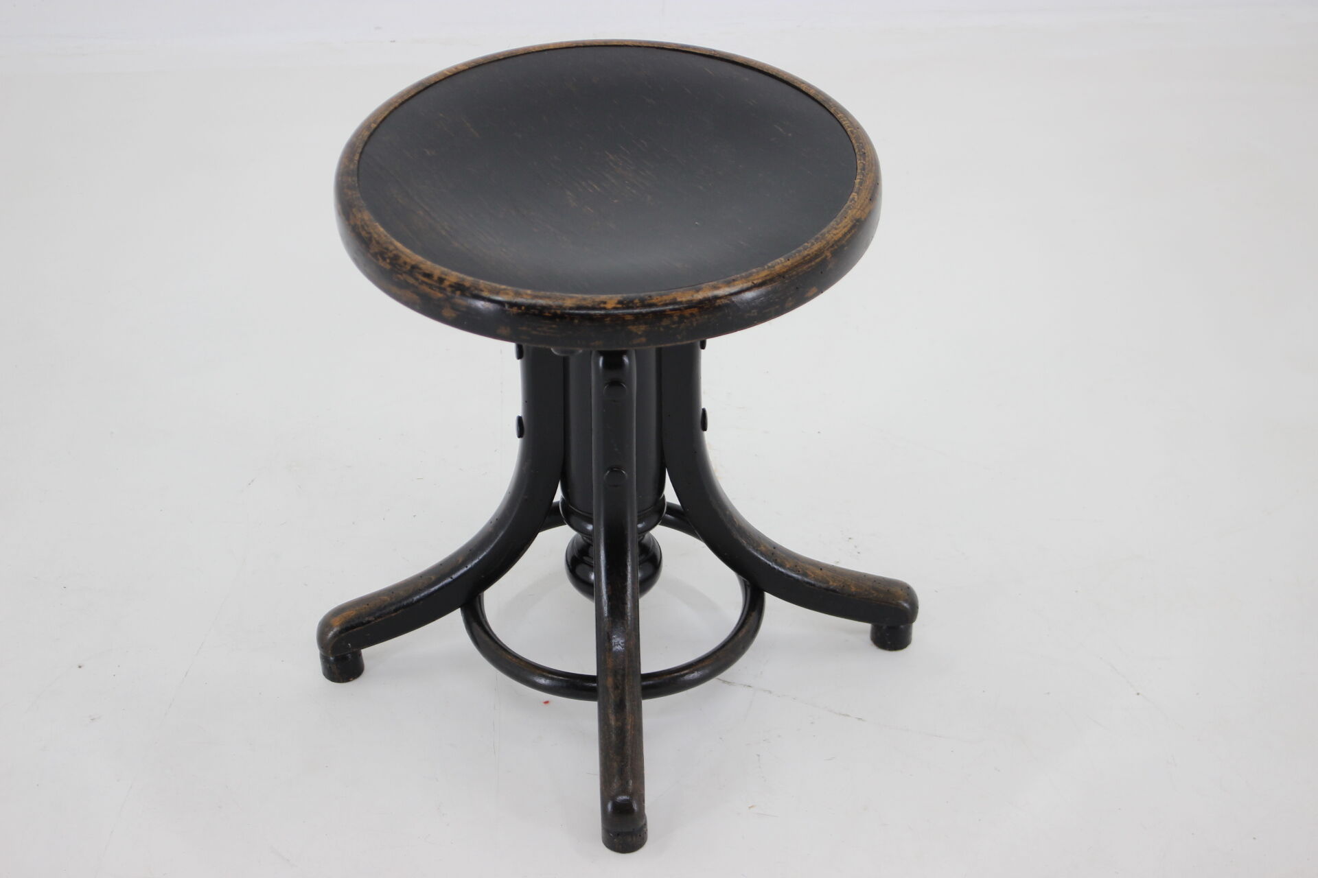 1930s Fischel adjustable stool, Czechoslovakia