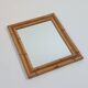 Vintage Mid Century Wandspiegel Bambus Boho 70s